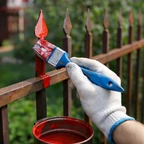 Покраска железного забора в Астане миниатюра 1