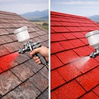 Покраска мягкой кровли в Казахстане миниатюра 1