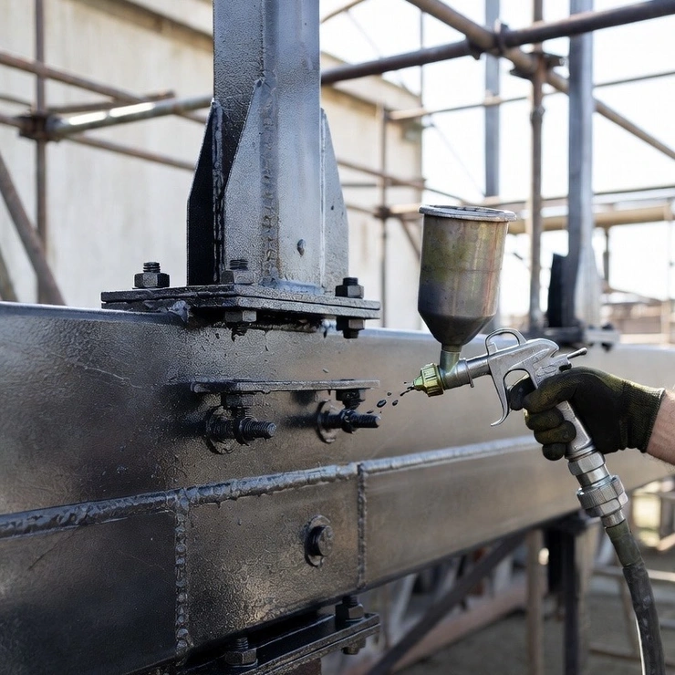 Антикоррозионная покраска металлоконструкции в Казахстане фото 2