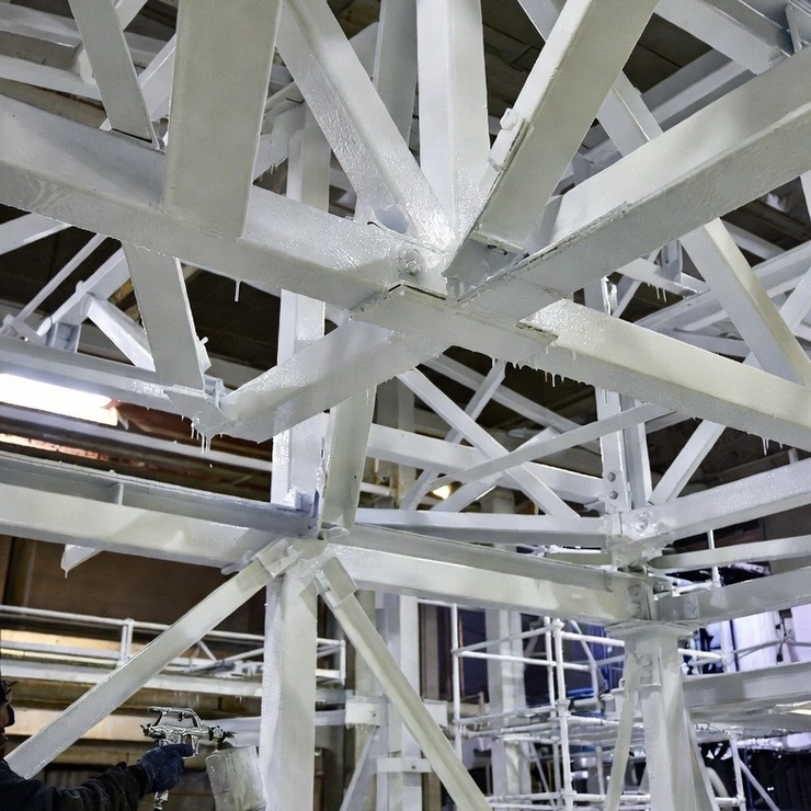 Огнезащитная покраска металлоконструкции в Казахстане фото 2