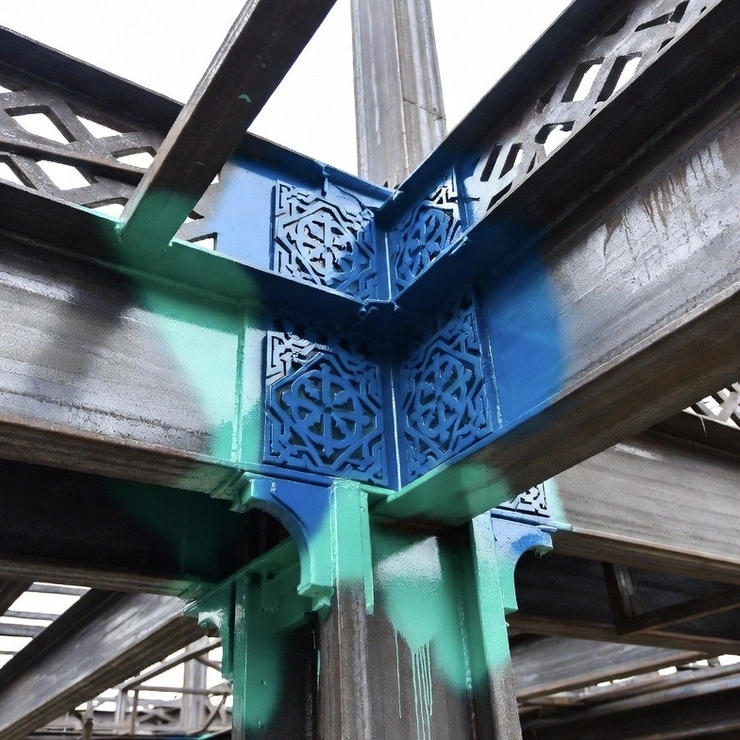 Декоративная покраска металлоконструкций в Казахстане фото 2