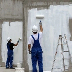 Покраска бетонных стен в Казахстане миниатюра 1