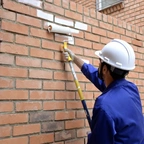 Покраска кирпичных стен в Казахстане миниатюра 1