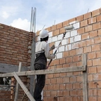 Покраска кирпичных стен в Казахстане миниатюра 2