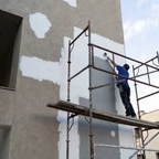 Покраска фасада по штукатурке (мокрый фасад) в Казахстане миниатюра 1