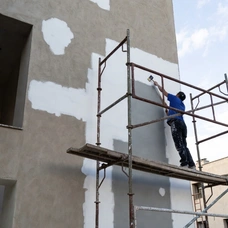 Покраска фасада по штукатурке (мокрый фасад) в Казахстане