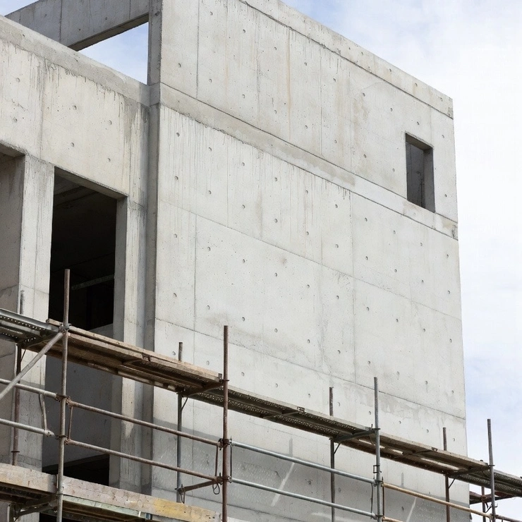 Покраска фасада по бетону в Казахстане фото 2